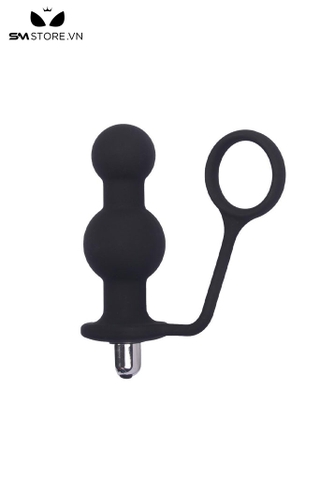 SMT3433 - Anal bead silicon mix vòng đeo dương vật dài 14cm