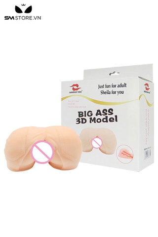 SMT3453 - Âm đạo giả mông silicon với quần jean lọt khe dài 18cm