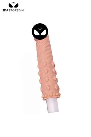 SMT3515 - Bao cao su đôn dên Love toy có bi nổi silicon dài 17.5cm