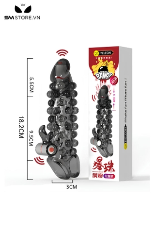 SMT3517 - Bao cao su đầu rồng đôn dên có quai đeo và bi nổi dài 18.2cm
