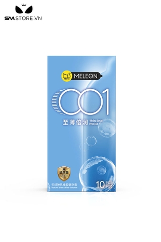 SMT3522 - Bao cao su Melon 001 siêu mỏng và ẩm hộp 12 cái