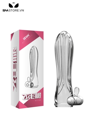 SMT3525 - Bao cao su đôn có rung mix quai đeo gân sọc dài 13cm