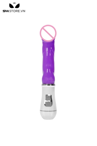 SMT3542 - Máy rung cầm tay đầu dương vật bằng silicon mềm dài 24cm