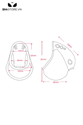 SMT3580 - Khóa dương vật ngụy trang quả trứng bằng nhựa dài 72mm
