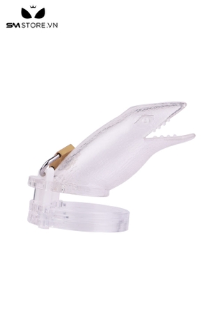 SMT3586 - Khóa cu nhựa hình da con cá sấu có lỗ thoáng dài 9cm