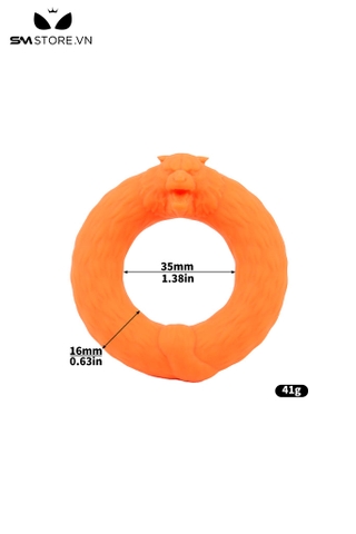 SMT3589 - Vòng đeo dương vật silicon ngụy trang hình con hổ dài 35mm