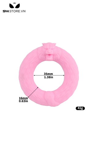 SMT3589 - Vòng đeo dương vật silicon ngụy trang hình con hổ dài 35mm