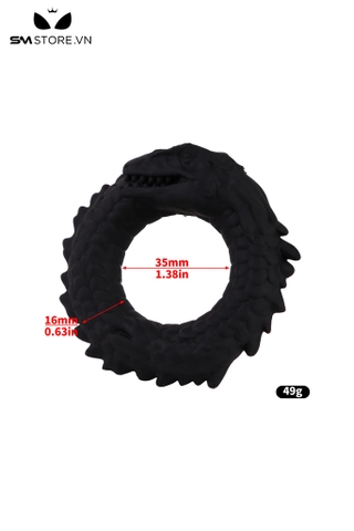 SMT3591 - Vòng đeo dương vật silicon co giãn con khủng long có vảy