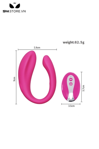 SMT3613 - Trứng rung silicon điều khiển từ xa 2 đầu chống nước dài 9cm