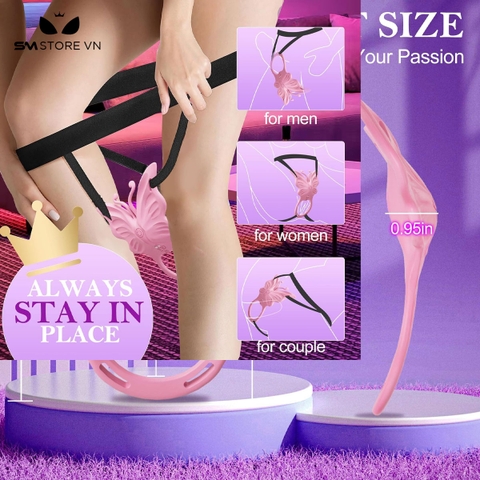 SMT3615 - Quần lót rung ngụy trang con bướm có 9 chế độ mix vòng đeo