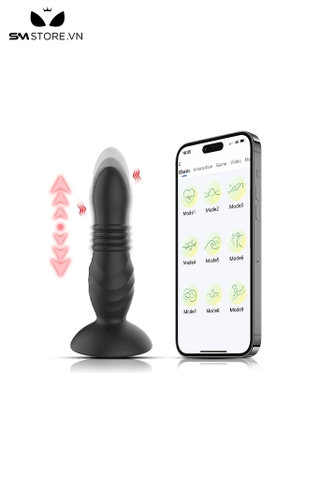 SMT3618 - Máy rung hậu môn có 9 chế độ thụt điều khiển xa dài 13,5cm