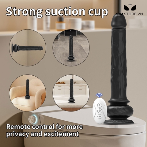 SMT3621 - Dương vật giả rung điều khiển từ xa có 10 tần số dài 23.5cm