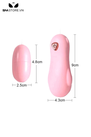 SMT3632 - Trứng rung có dây giá rẻ hình con gấu bằng nhựa dài 9cm