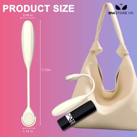 SMT3634 - Trứng rung 2 đầu có gai mềm điều khiển qua APP dài 19.6cm