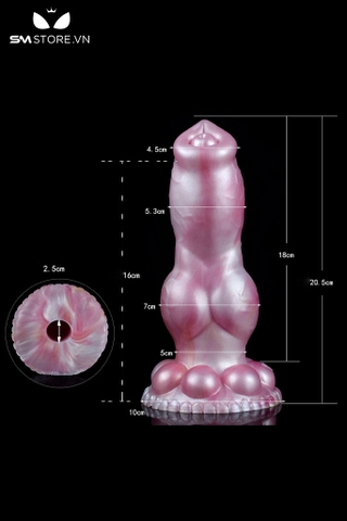SMT3647 - Dương vật giả rỗng ruột tăng thêm 4cm dài 20.5cm silicon