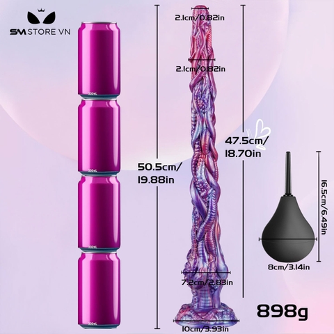 SMT3656 - Dương vật giả bắn tinh siêu dài có xúc tu bạch tuộc dài 50.5cm
