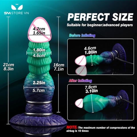 SMT3657 - Cu giả bắn tinh monster với phần đầu phình dài 21cm