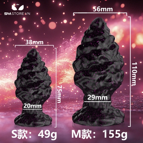 SMT3658 - Huge anal hậu môn có gai nổi đính kim tuyến dài 73 và 110mm