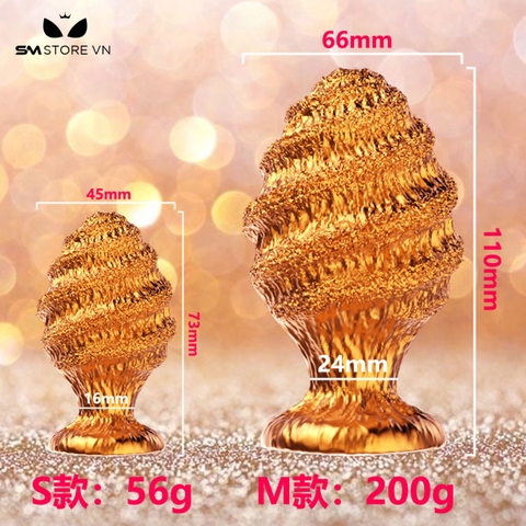 SMT3659 - Huge anal thiết kế hình xoắn ốc dài 73 và 110mm silicon