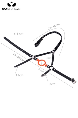 SMT3696 - Đồ chơi bịt miệng ring gag silicon có dây đeo vòng qua đầu