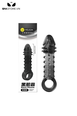 SMT3739 - Bao cao su đôn dên có bi nổi và gai kèm cục rung tháo rời