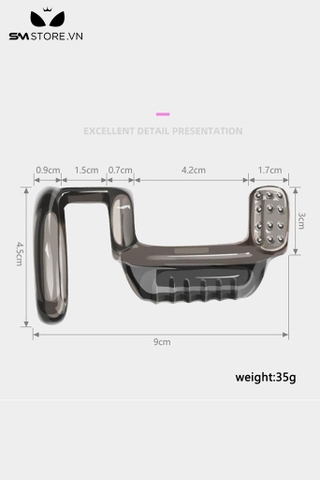 SMT3753 - Vòng rung gốc dương vật silicon dài 9cm silicon co giãn