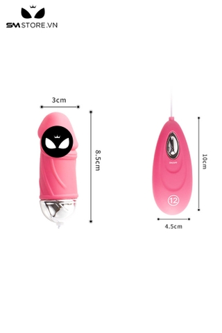 SMT3790 - Trứng rung có dây ngụy trang dương vật giả dài 8.5cm