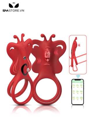 SMT3795 - Vòng đeo gốc dương vật ngụy trang hình con bướm dài 12.5cm