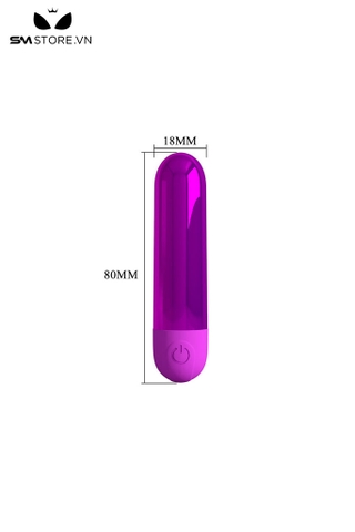 SMT3810 - Trứng rung mini silicon Pretty Love có 10 tần số dài 80mm