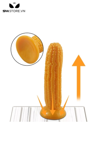 SMT3923 - Chim giả ngụy trang bắp ngô vàng silicon đế hít tường