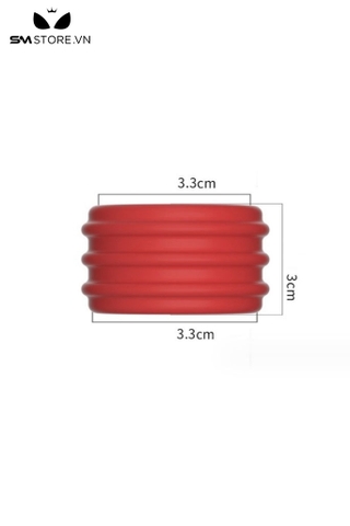 SMT3947 - Vòng đeo gốc dương vật silicon với đường vân ngang dài 3.3cm