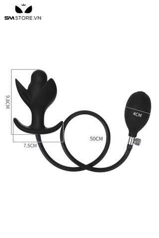SMT3952 - Anal pump silicon co giãn hình cánh hoa ôm thân dài 9.8cm