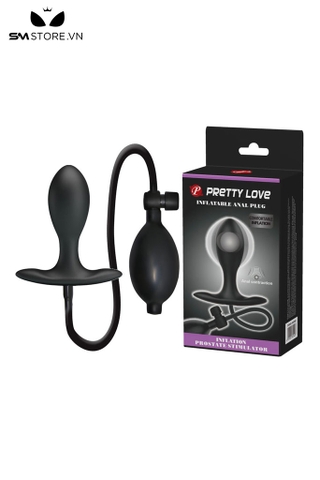 SMT3958 - Anal pump Pretty Love silicon có bóng inox ở giữa dài 91mm