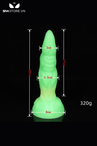 SMT3966 - Chim giả gắn tường phát quang dài 20cm silicon đàn hồi