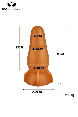 SMT3987 - Đồ chơi hậu môn ngụy trang hình tên lửa silicon dài 15cm