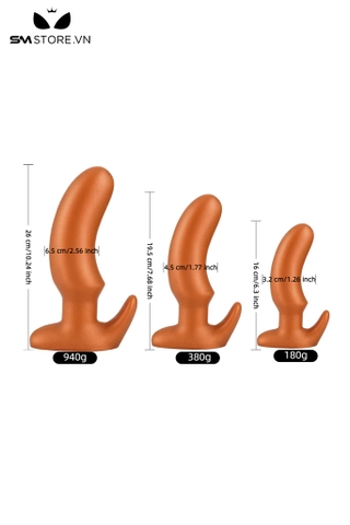 SMT3988 - Butt plug silicon thiết kế công thái học bề mặt trơn có 3 size