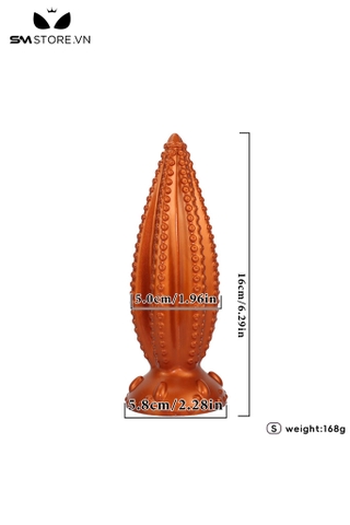 SMT3993 - Butt plug silicon có xúc tu bạch tuộc nhỏ đế dính tường