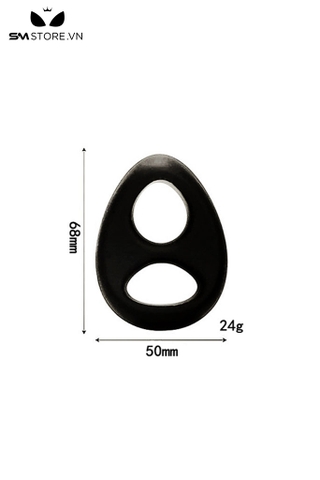 SMT4007 - Vòng đôi đeo gốc dương vật silicon đàn hồi dài 68mm