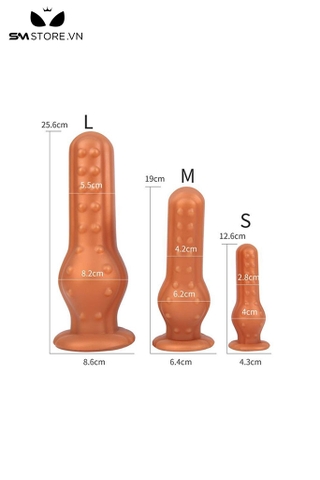 SMT4045 - Anal huge silicon với đầu có bi nổi dài 12 19 và 25cm