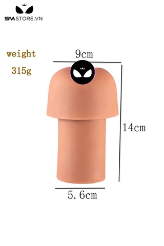 SMT4158 - Âm đạo giả silicon đàn hồi thiết kế đảo ngược dài 14cm