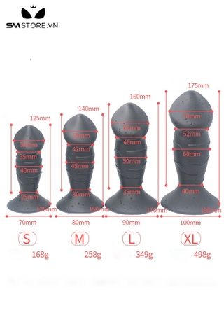 SMT4167 - Dương vật giả mini đế dính tường silicon mềm và 4 size