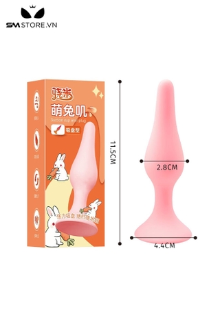SMT4173 - Đồ chơi hậu môn silicon phình giữa và thuôn đầu dài 11.5cm