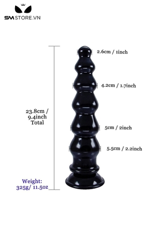 SMT4183 - Anal long dạng chuỗi hạt liền nhau đế hít tường dài 23.8cm