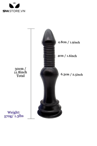 SMT4184 - Đồ chơi hậu môn anal long thiết kế dạng lò xo phình giữa