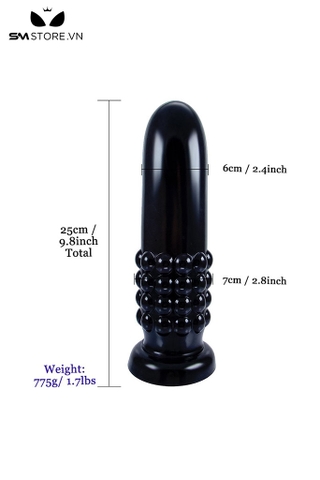 SMT4185 - Anal long khổng lồ đế dính tường có bi ở cuối dài 25cm