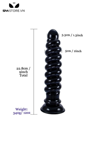 SMT4187 - Anal long thiết kế hình lò xo đế dính tường dài 22.8cm