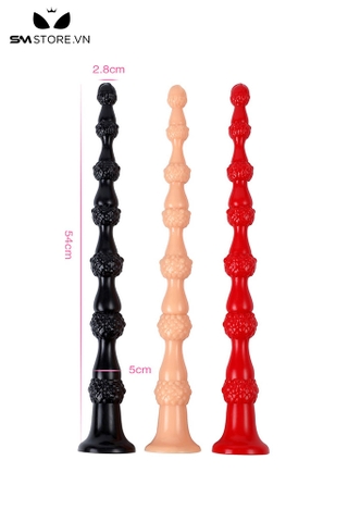 SMT4194 - Anal long dạng chuỗi hạt có bi nổi và đế dính tường dài 54cm
