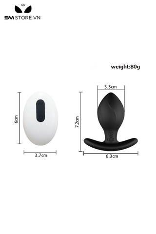 SMT4201 - Máy rung hậu môn mini vân chéo có 10 chế độ điều khiển xa