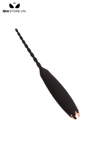 SMT4216 - Que rung niệu đại silicon mềm dài 20cm với chuỗi hạt liền