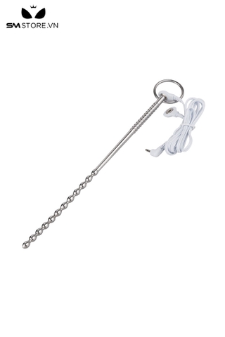 SMT4224 - Đồ chơi niệu đạo sounding inox dài 22cm với chuỗi bi liền